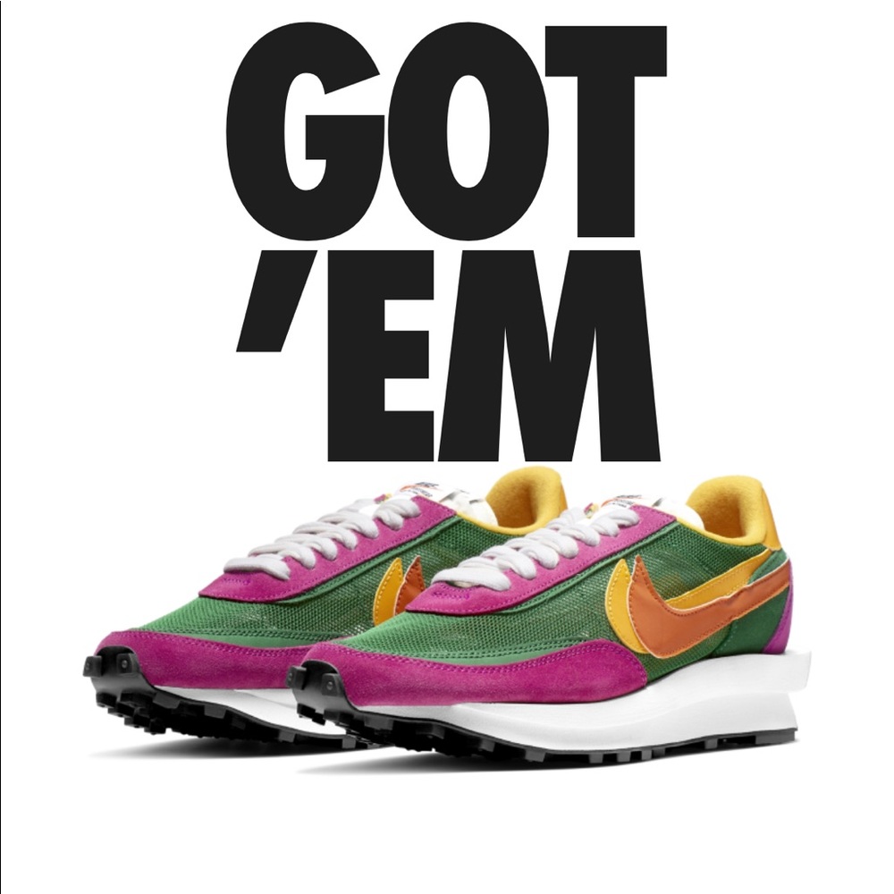 NIKE LDVWAFFLE/SACAI "PINE GREEN